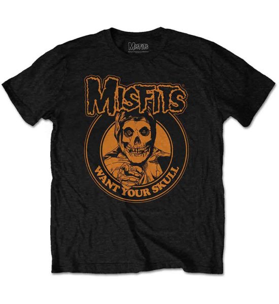 Misfits: Want Your Skull - Black T-Shirt