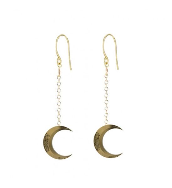 Moon Knight: Crescent Blade Dangle Earrings