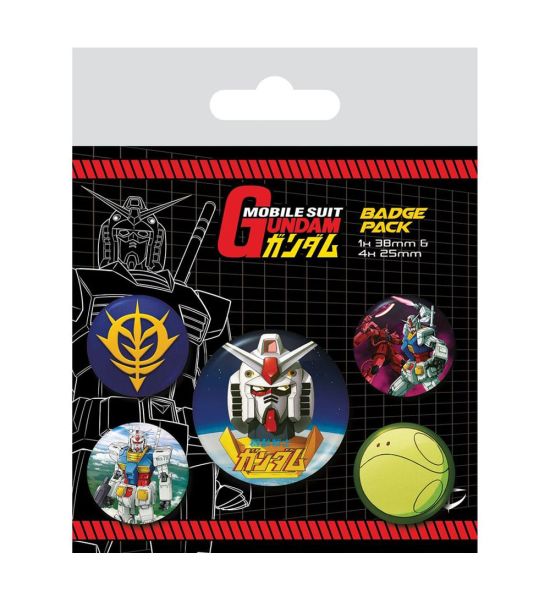 Mobile Suit Gundam: Intergalactic Pin-Back Buttons 5-Pack Preorder