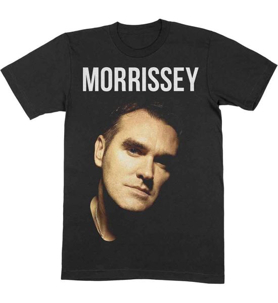 Morrissey: Face Photo - Black T-Shirt