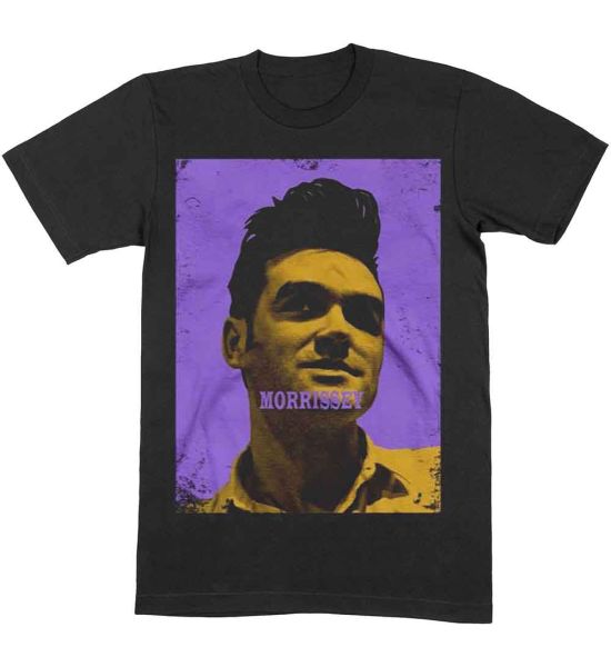 Morrissey: Purple & Yellow - Black T-Shirt