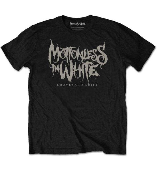 Motionless In White: Graveyard Shift - Black T-Shirt