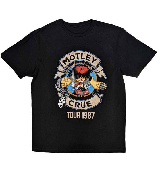 Motley Crue: Girls Girls Girls Tour '87 - Black T-Shirt