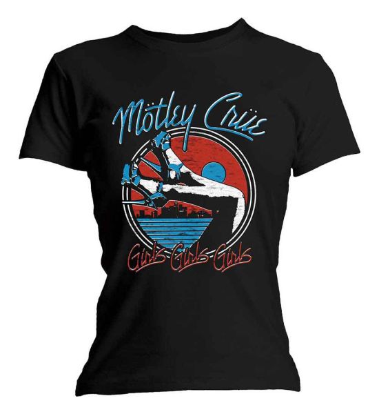 Motley Crue: Heels V.3. - Ladies Black T-Shirt