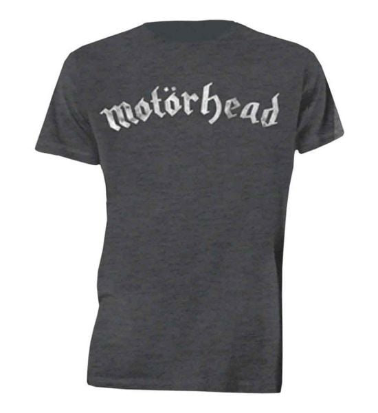 Motorhead: Distressed Logo - Charcoal Grey T-Shirt