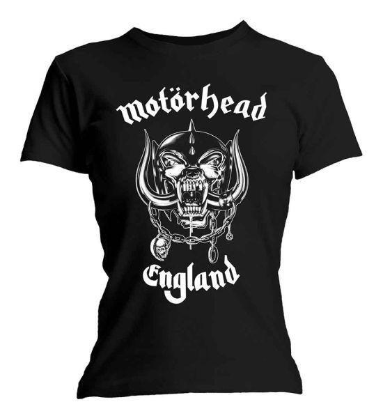 Motorhead: England - Ladies Black T-Shirt