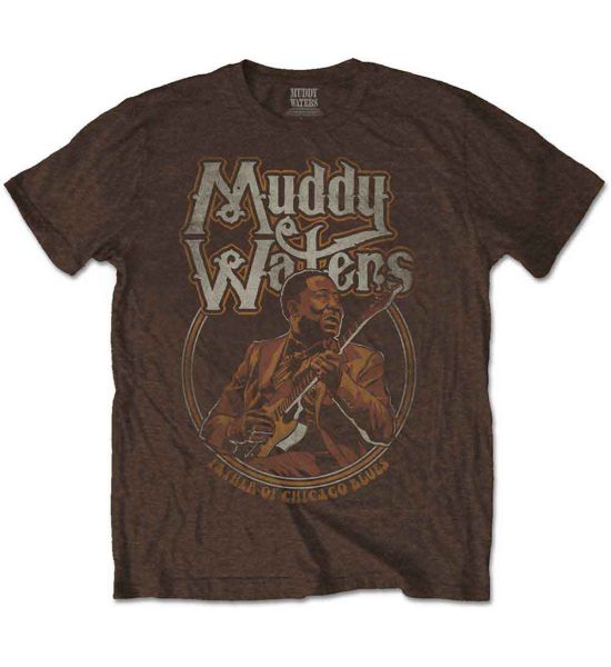 Muddy Waters: Father of Chicago Blues - Brown T-Shirt