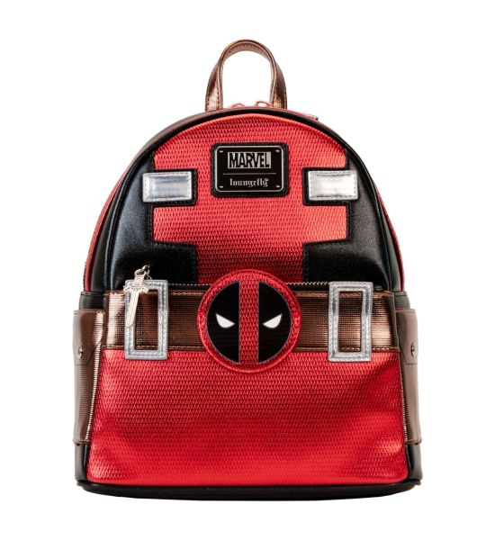 Loungefly Marvel: Deadpool Metallic Collection Cosplay Mini Backpack