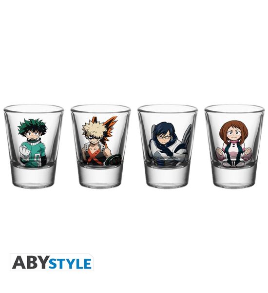 My Hero Academia: Heroes Shot Glasses - Set of 4