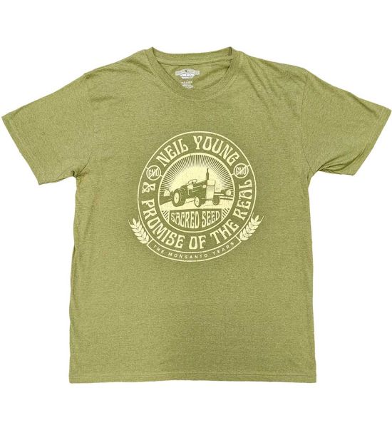 Neil Young: Tractor Seal - Green T-Shirt