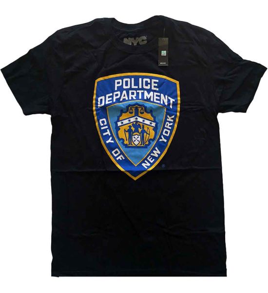 New York City: Police Dept. Badge - Black T-Shirt