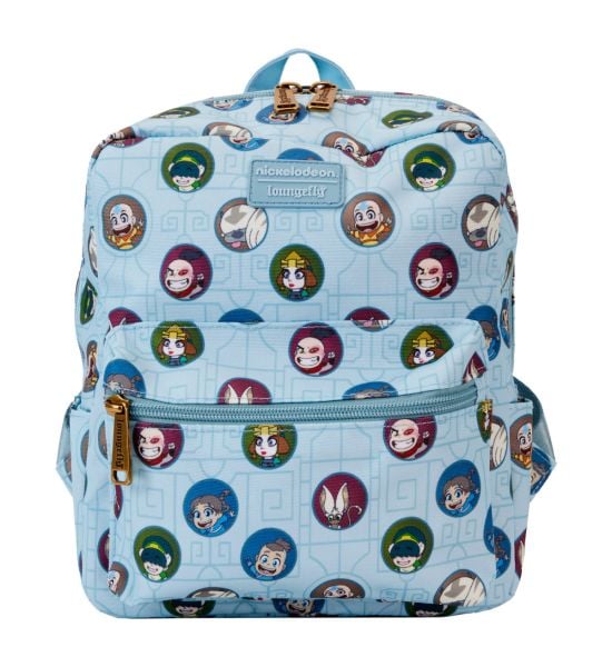 Loungefly: Avatar The Last Airbender AOP Square Nylon Mini Backpack