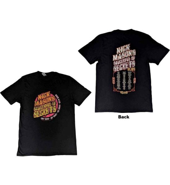 Nick Mason's Saucerful of Secrets: Echoes European Tour 2022 - Black T-Shirt