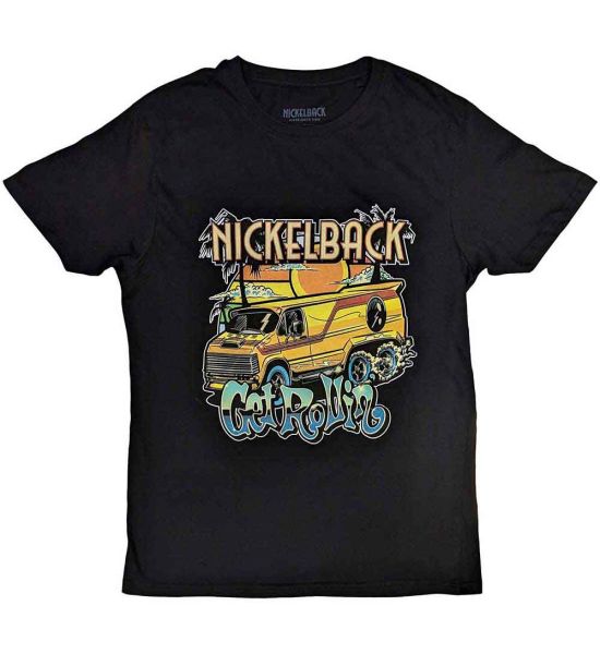 Nickelback: Get Rollin' - Black T-Shirt