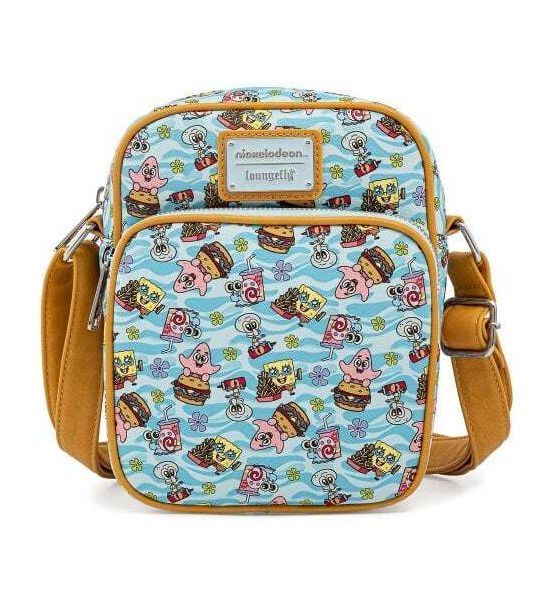 Loungefly SpongeBob SquarePants: Gang All Over Print Passport Bag