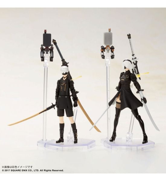 NieR Automata: 2B & 9S Action Figures Plastic Model Kit (7cm) Preorder