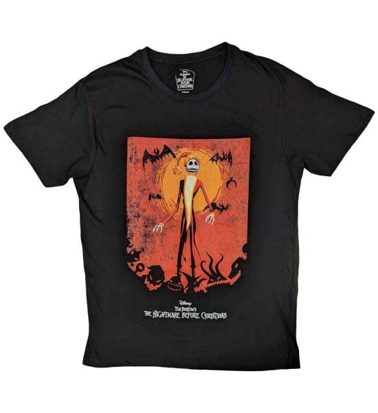 Nightmare Before Christmas: Jack Orange Sun & Logo T-Shirt