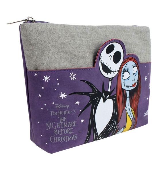 Nightmare Before Christmas: Jack & Sally Purple Make Up Bag