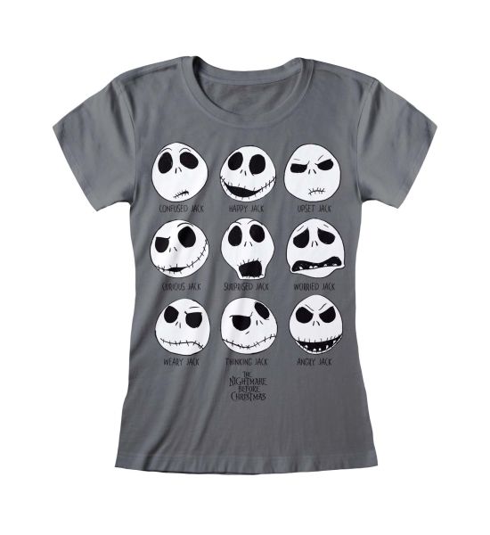 Nightmare Before Christmas: Many Faces Of Jack (Fitted T-Shirt)