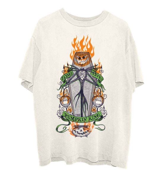 Nightmare Before Christmas: Orange Flames Pumpkin King T-Shirt