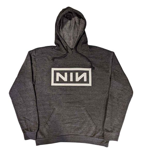 Nine Inch Nails: Classic Logo - Charcoal Grey Pullover Hoodie