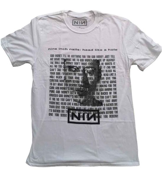 Nine Inch Nails: Head Like A Hole - White T-Shirt