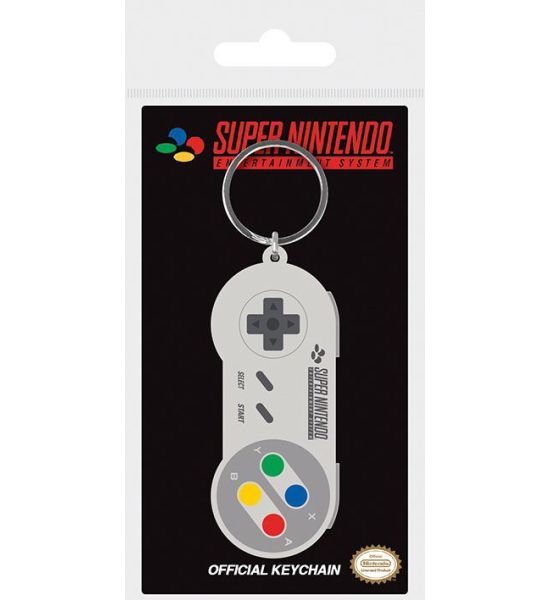 Nintendo: SNES Controller Rubber Keychain (6cm) Preorder