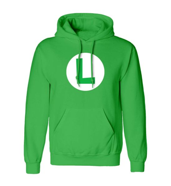 Nintendo Super Mario: Luigi Badge (Pullover Hoodie)