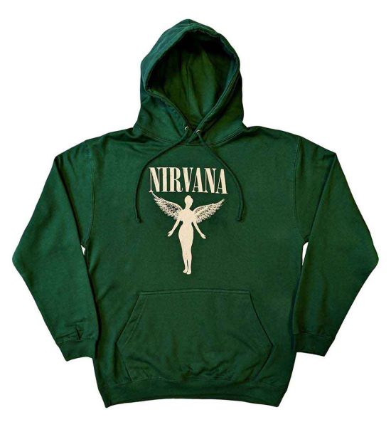 Nirvana: Angelic Mono - Green Pullover Hoodie