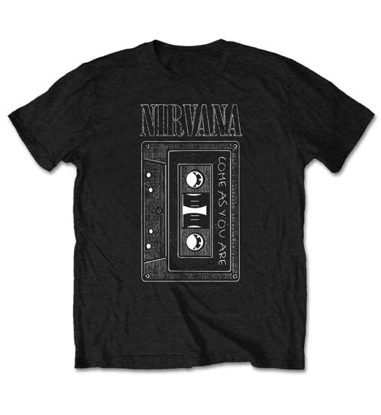 Nirvana: As You Are Tape - Black T-Shirt