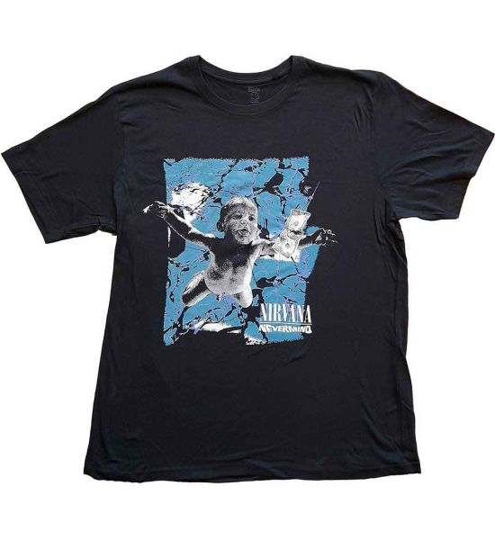 Nirvana: Nevermind Cracked - Black T-Shirt