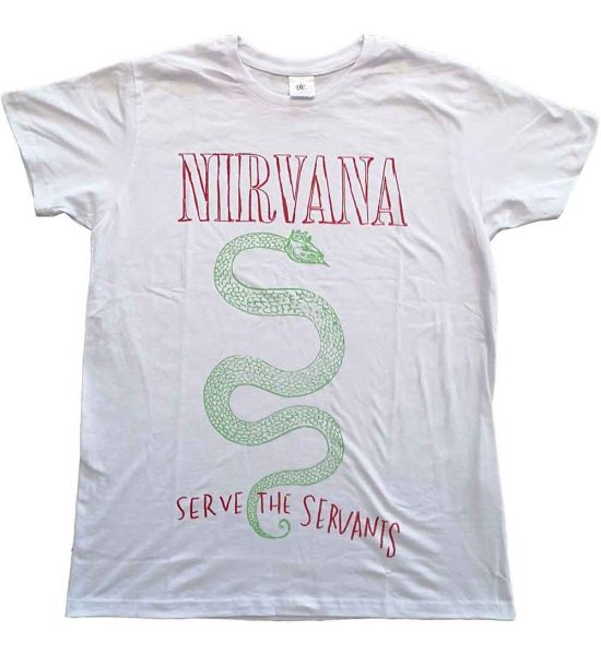 Nirvana: Serve The Servants - White T-Shirt