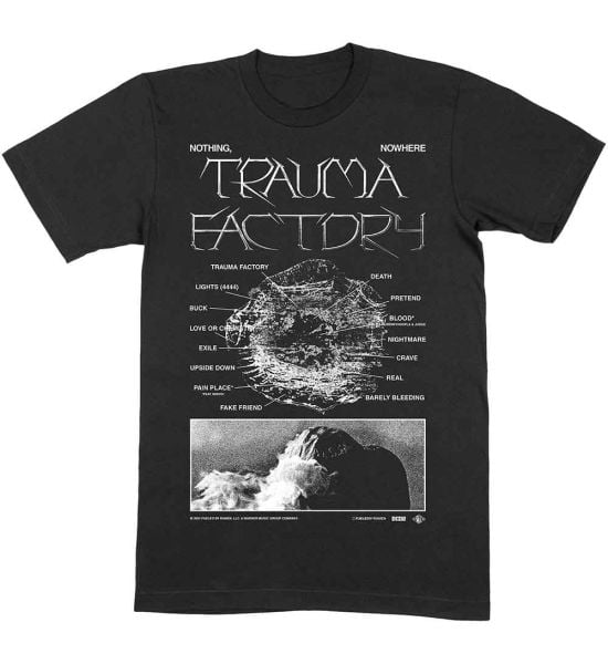 Nothing,Nowhere.: Trauma Factor V.2 - Black T-Shirt