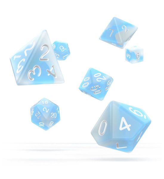 Oakie Doakie Dice: Arctic Glow in the Dark RPG Set (7)