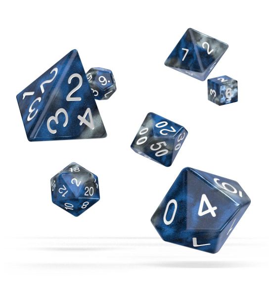 Oakie Doakie Dice: Gemidice RPG Set - Liquid Steel (7) Preorder