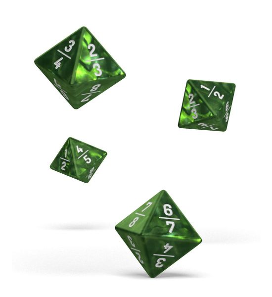 Oakie Doakie Dice: Goyf Marble - Green D8 Dice (18mm) (4)