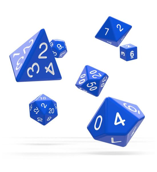 Oakie Doakie Dice: Solid - Blue RPG Set (7)