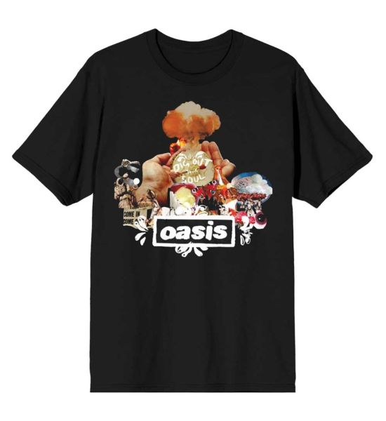 Oasis: Atomic Collage - Black T-Shirt