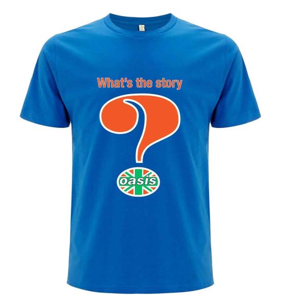 Oasis: Question Mark - Blue T-Shirt