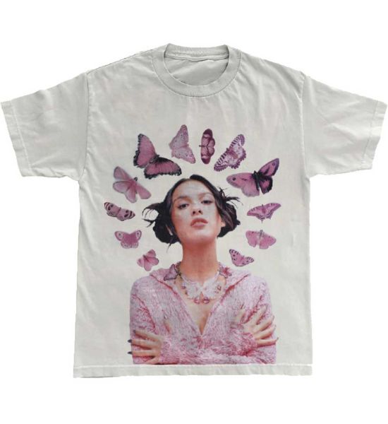 Olivia Rodrigo: Butterfly Halo - White T-Shirt