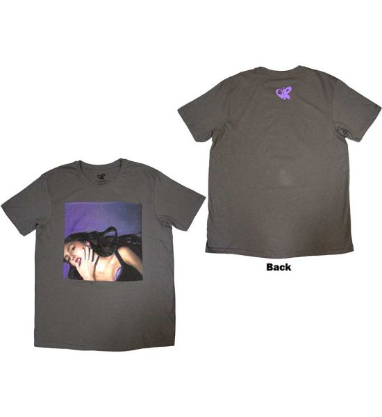 Olivia Rodrigo: Guts Album Cover (Back Print) - Grey T-Shirt