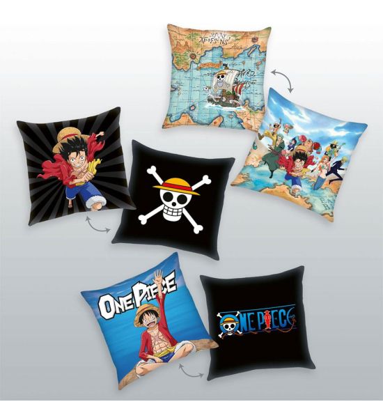 One Piece: Characters 3-Pack Pillows (40cm x 40cm) Preorder