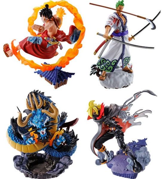 One Piece: Logbox Re Birth Wano Kuni Petitrama PVC Mini Statue Vol. 1 Set (9cm) Preorder