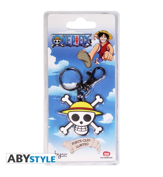 One Piece: Luffy Skull Metal Keychain