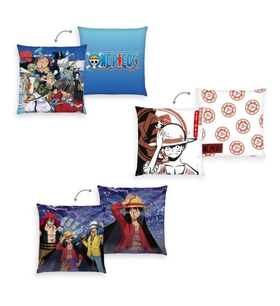 One Piece: Monkey D. Luffy Pillows 3-Pack (40cm x 40cm) Preorder