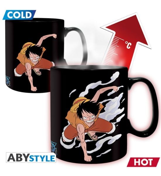 One Piece: Luffy & Ace Heat Change Mug