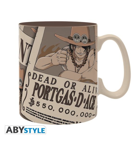 One Piece: Wanted Ace Large Mug