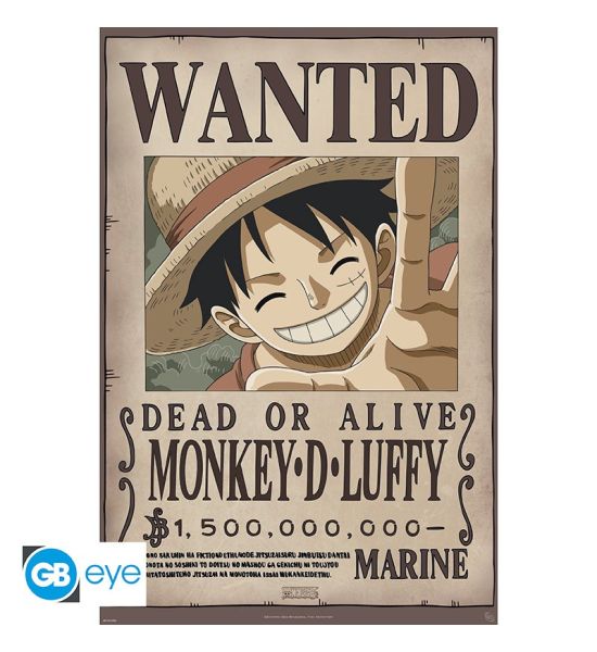 One Piece: Wanted Luffy New 2 Poster (91.5x61cm)