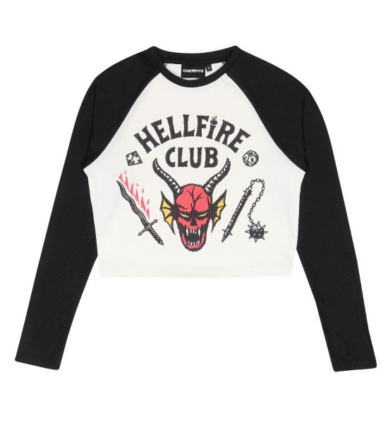 Stranger Things: Hellfire Club Long Sleeve Crop Tee