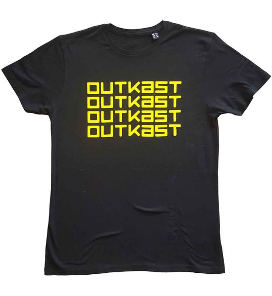 Outkast: Logo Repeat - Black T-Shirt